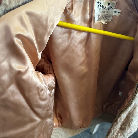 Richard James Women's Luxurious Tan Teddy Jacket vintage - Picture 4 of 4